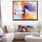 Designart - Creative Flower in Multiple Colors - Large Floral Framed Canvas art